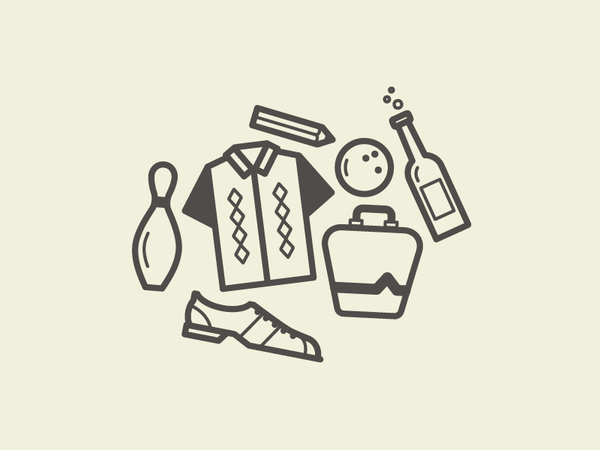 Bowling Star bowling bottle shoe pin pencil ball shirt.png