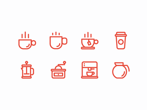 Coffee Shop coffee grinder cappuccino french press tea pot icon.png
