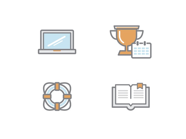 Icon Set icon icon set laptop book cup trophy life preserver life ring.jpg