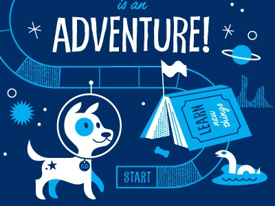 Adventure illustration kids space travel happy fun stars planet game b.jpg
