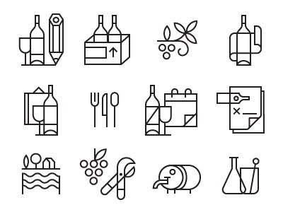 Bare Bottle Icons icons line wine vector bare bottle.jpg