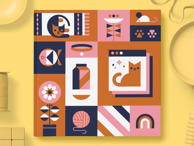 Chatbooks Limited Edition Covers — Purrfection kitties cat grid illust.jpg