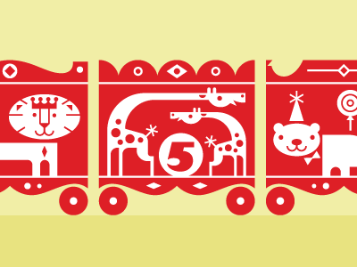 Circus Train illustration kids circus train animals lion giraffe bear.gif