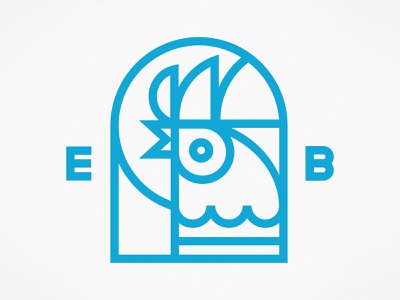 Early Birds line vector logo crest emblem kids art club kiddo chicken.jpg