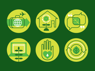 Green Icons 2 icons illustration green eco eco friendly environment re.gif