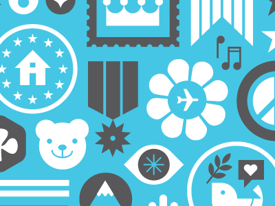 Lil’ Army illustration kids army medals badges.gif