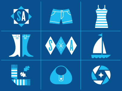 Old Navy - SnapAppy  illustration icons clothes summer fun graphic ret.gif