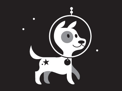 Puppy in space! illustration kids puppy dog pooch space travel happy f.jpg