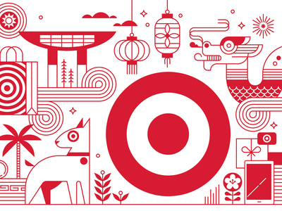 Target - Hong Kong Office Mural hong kong vector line work target mura.png