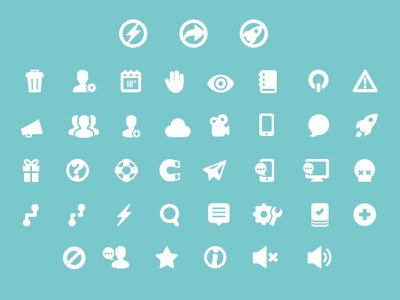 And Bang! Icon Development  icon web vector rocket camera clous skull.jpg