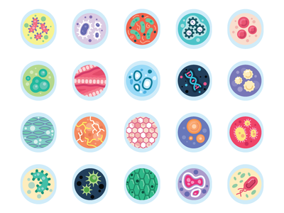 Cells icon dish petri science cell avatar illustration.png
