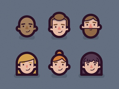 Character Heads beard face icon avatar illustration character head.jpg