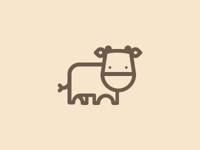 Cow logo icon mark vector illustration cow farm animal simple as milk.png