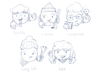Early Character Concepts pinecone character sketch idea concept foodie.png