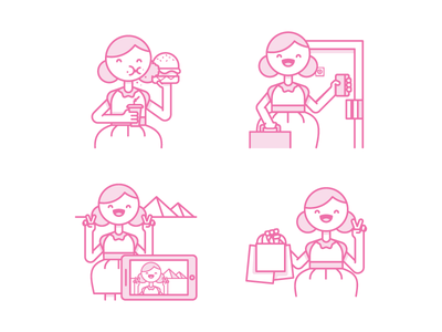 Eat Stay See Shop shopping travel visit hotel sleep shop see eat chara.png