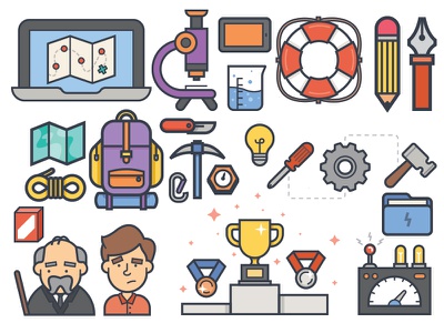 Ebook Illustrations print editorial illustration vector ebook camping.jpg