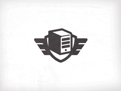 Flying Server Badge concept logo badge server vector illustration idea.png
