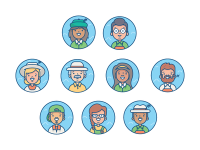 Gardeners icon character people gardener avatar illustration.png