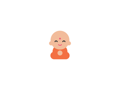 Gratitude Logo illustration happy peace icon gratitude buddha logo.png