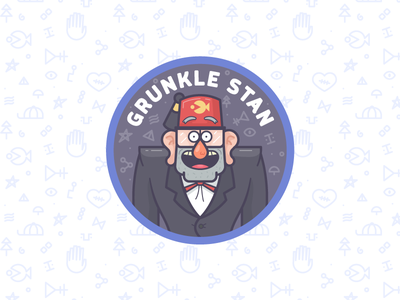 Grunkle Stan print editorial gravity pattern free download pattern bad.png