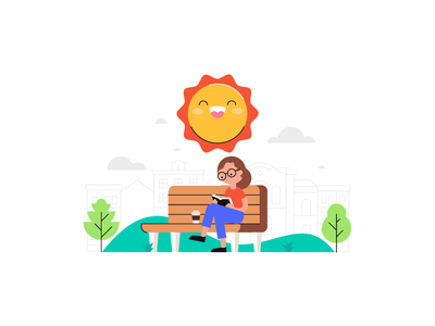 Have A Nice Day park illustration book nooklyn city sun day nice.png