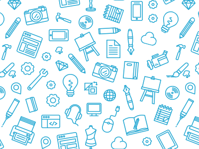 Icon Pattern icon camera pencil light bulb browser pen.png