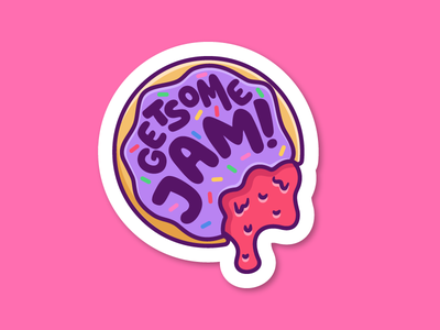 JAMstack Sticker jam illustration swag conference jamstack conf donut.png