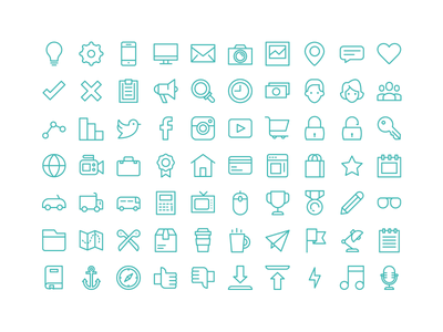 Line Template Icons  icon line mail twitter instagram key padlock car.png