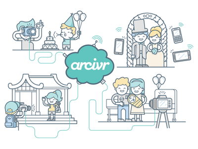 Sharing Memories illustration arcivr photo share family memory capture.png