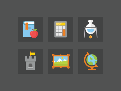 Subject Icons castle vector subject icon illustration history english.png