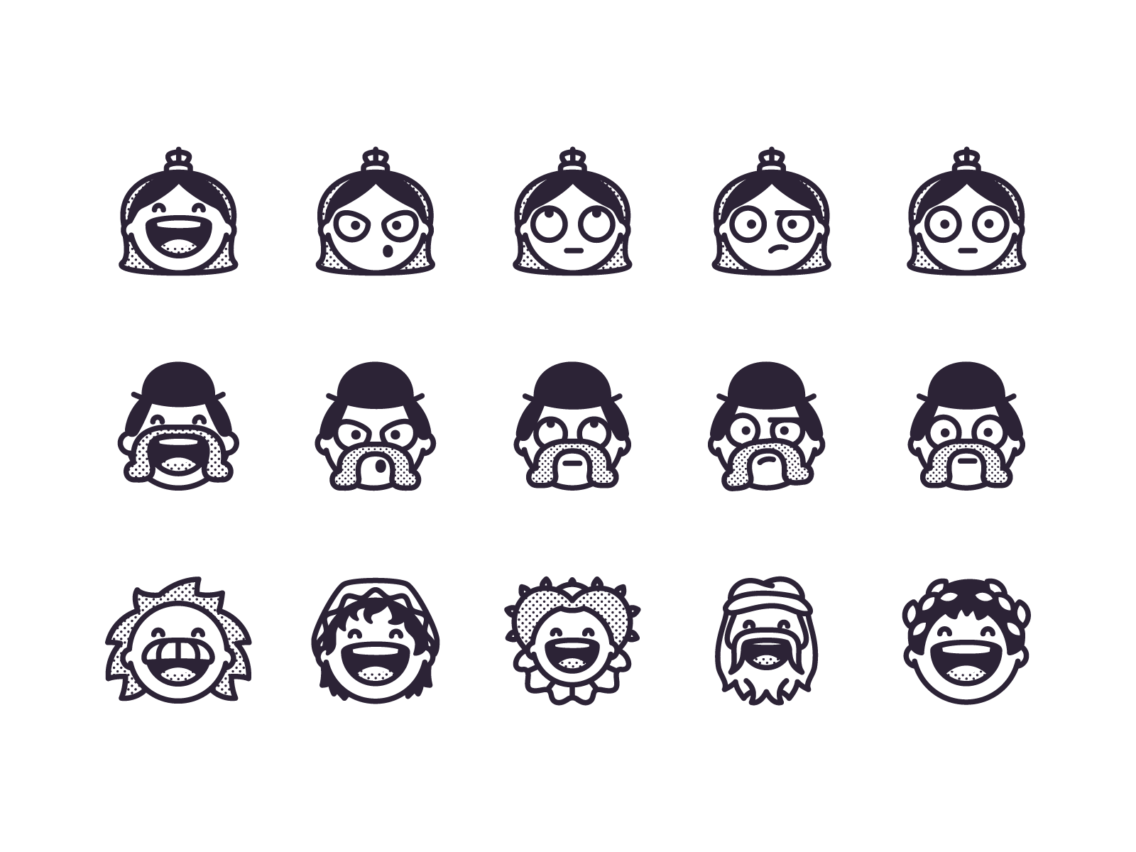 Victorian Emojis era victorian historical fun illustration da vinci ca.png