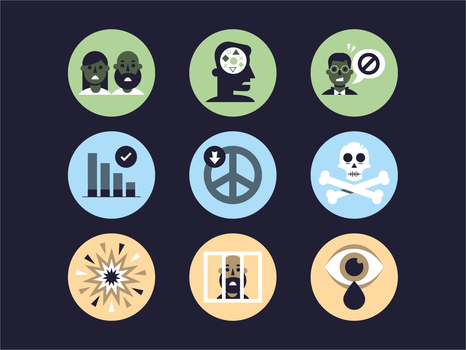 A refugees journey  Icons charity woman man minimal infographic graph.jpg