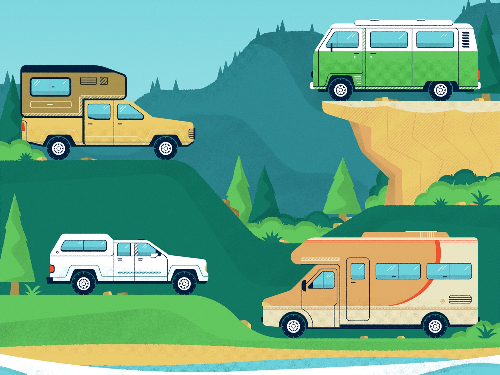 Adventure Time! landscape forest hill flow chart editorial data visual.jpg