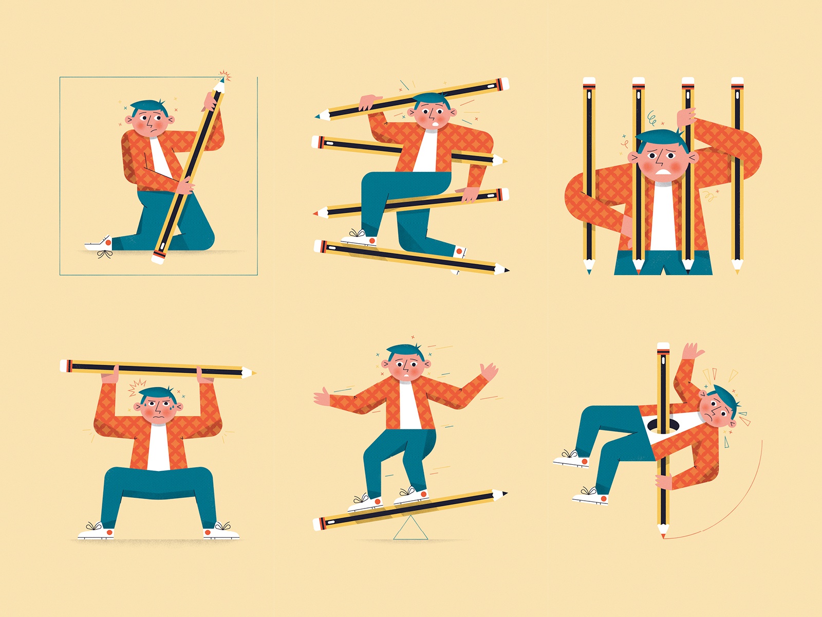 Creative Struggles! vector texture conceptual struggle creative block.jpg