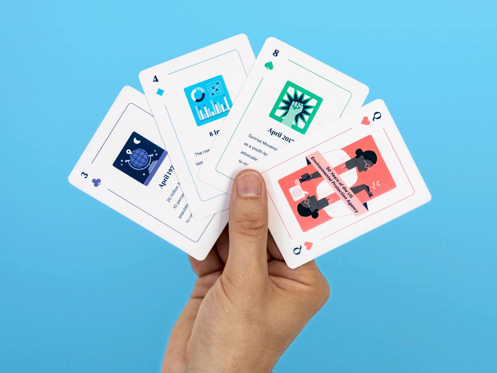 Earth Day Playing Cards event data protest renewable energy conservati.jpg