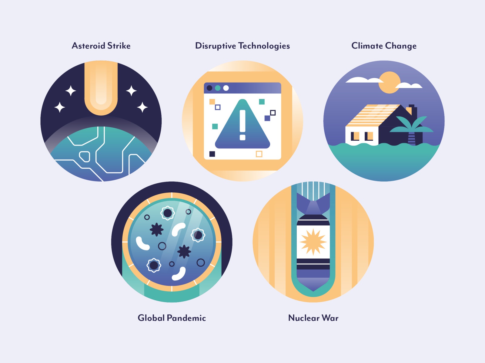 Existential Threat Icons virus pandemic space climate change extinctio.jpg