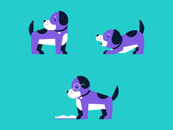 Good dog! simple animal minimal tired yawn puppy cute dog.jpg