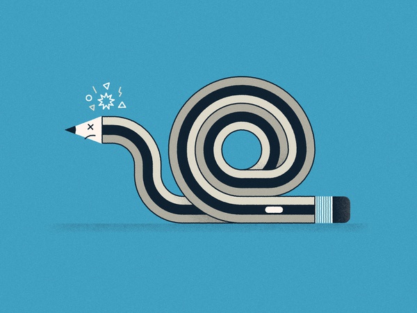 Slow day! design slow animal pencil creativity creative block snail.jpg