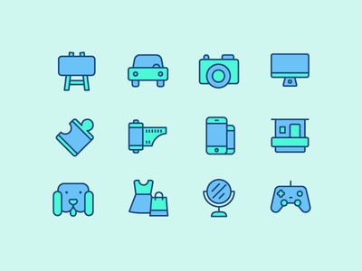 Catagories outline icon game fashion dog pet shop film pc camera car a.png