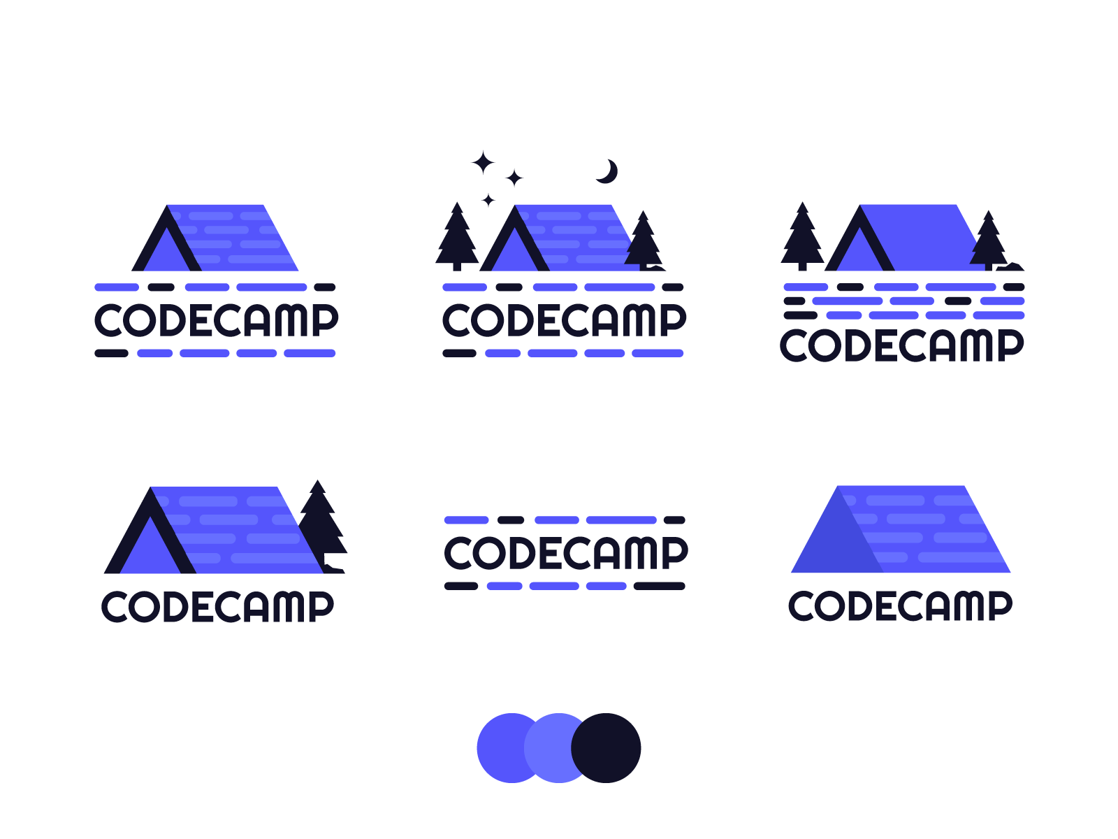 Codecamp back end front end code logo camping logo tent camping develo.png