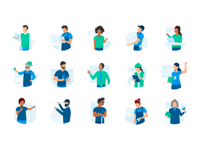 Deputy Industries illustration judge barista bouncer reporter teacher.png