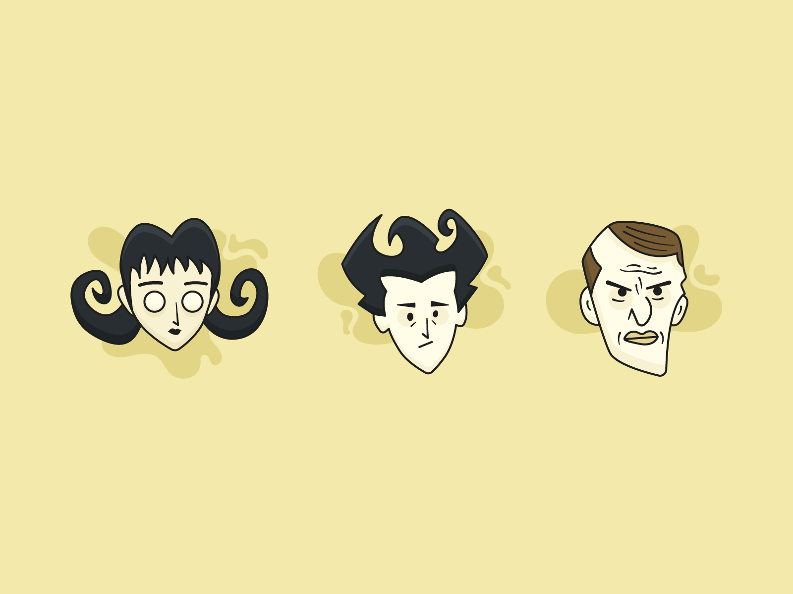 Dont Starve Together Characters - 1 illustration illustration design o.png