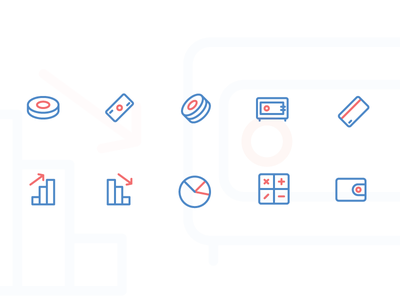 Finance Icons outline 2d illustration icon money coin.png