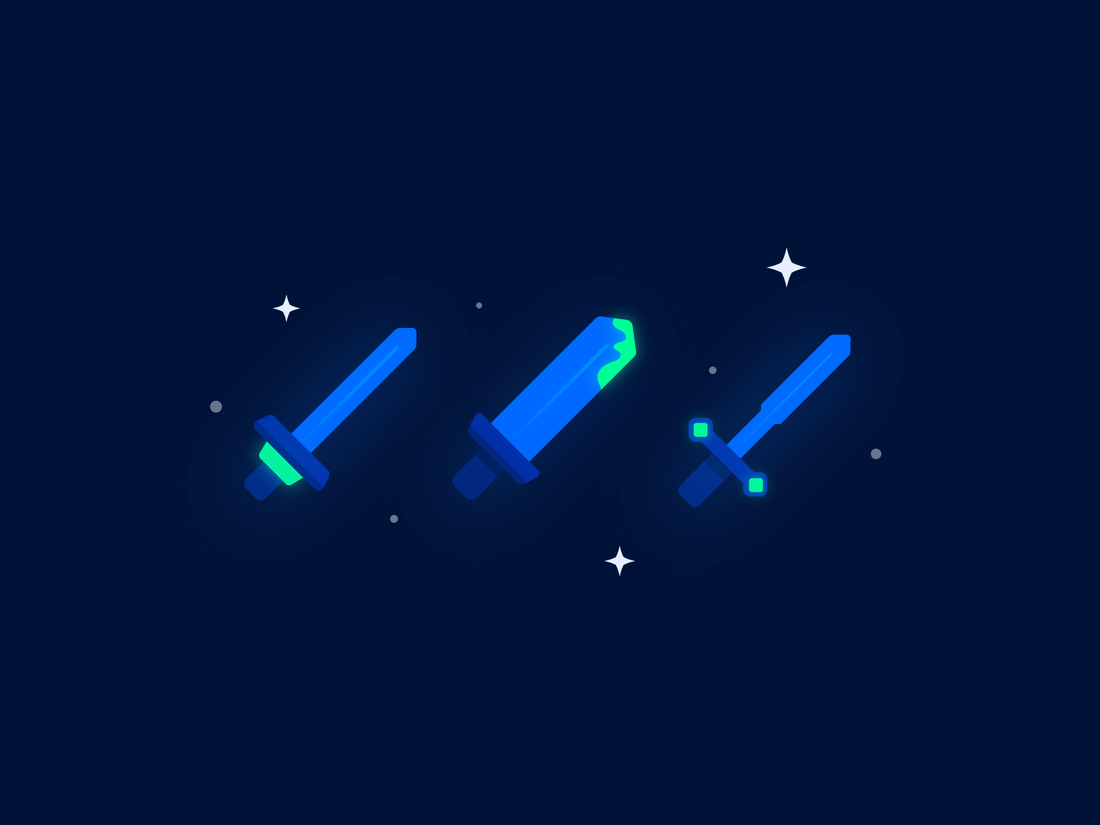 Glowing Swords sword and shield swordsman flat icon design icon design.png