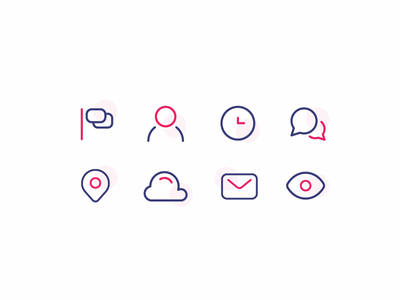 Handy Icons outline icon eye message cloud pin talk chat time clock us.png
