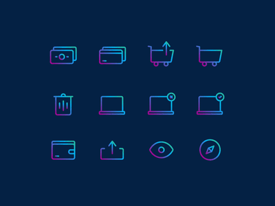 Handy Icons Vol.3 gradient outline laptop shop card money icon icon.png