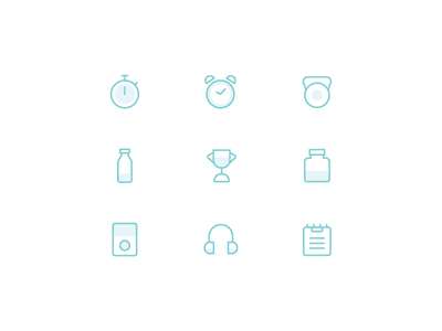Healthy Life headphone ipod weight nutrition timer clock sport healthy.png