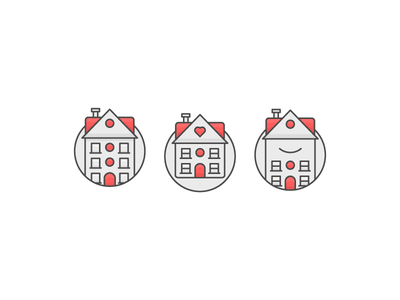 Happy Tenants design outline spot illustration icon illustration happy.png