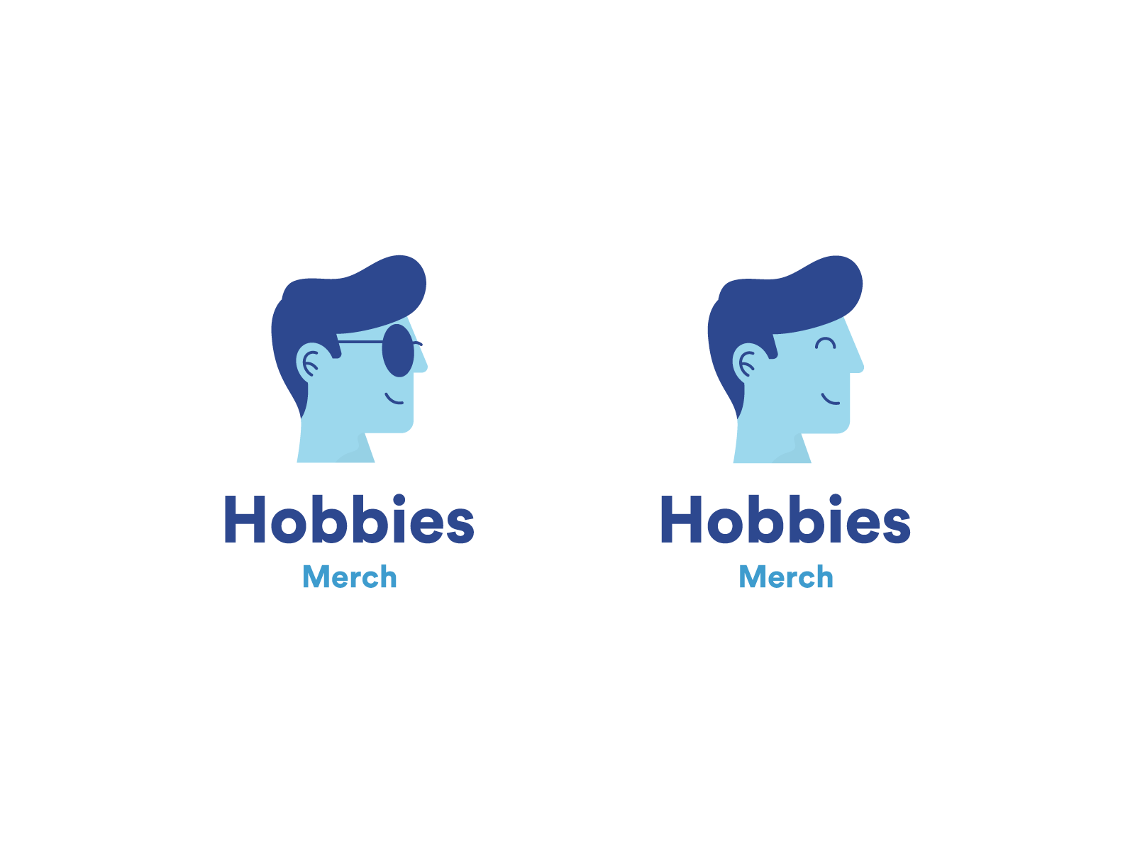 Hobbies Merch - Logo Design flat logo illustration design portrait log.png