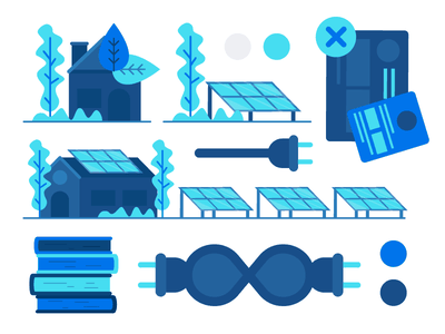 Solar Panel Drafts infinite power bills house plant tree solar system.png